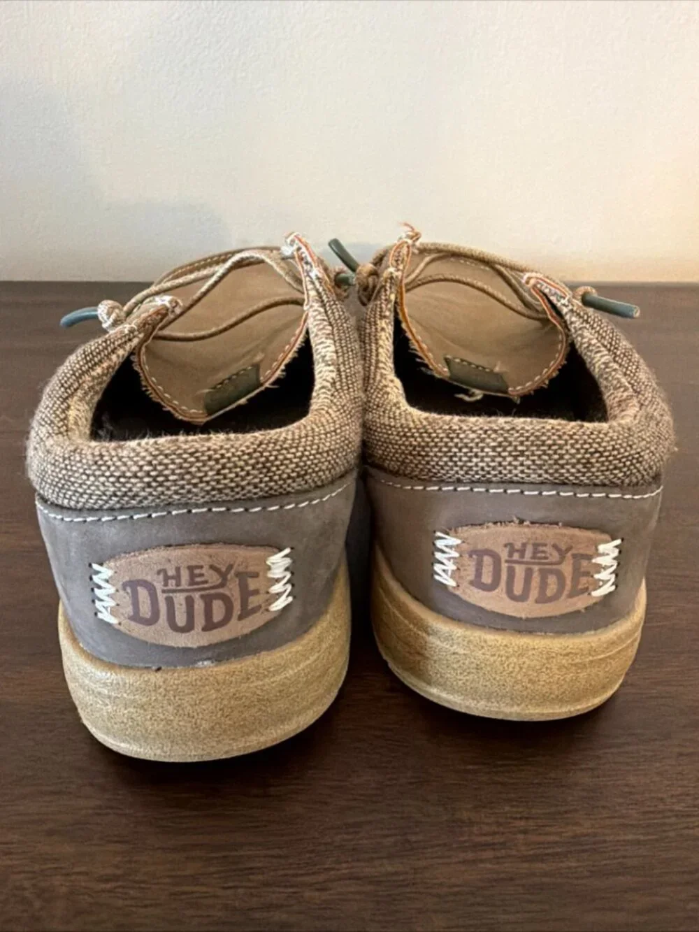 Hey Dude Paul Youth Classic Tan Kids Slip On Shoes Size C12 Excellent
